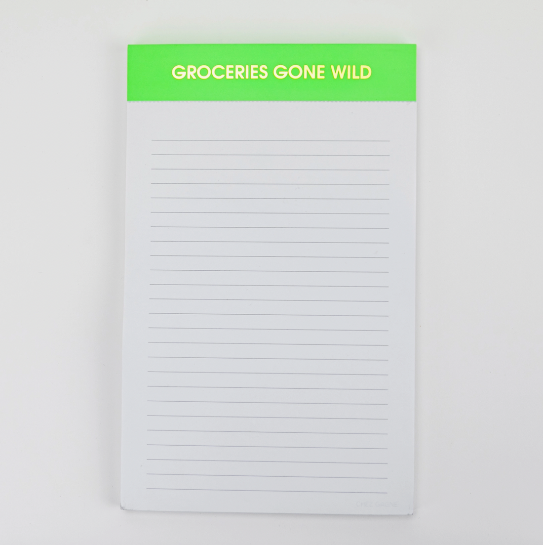 "Groceries Gone Wild" Notepad