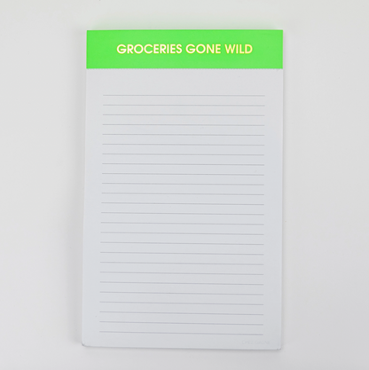 &quot;Groceries Gone Wild&quot; Notepad