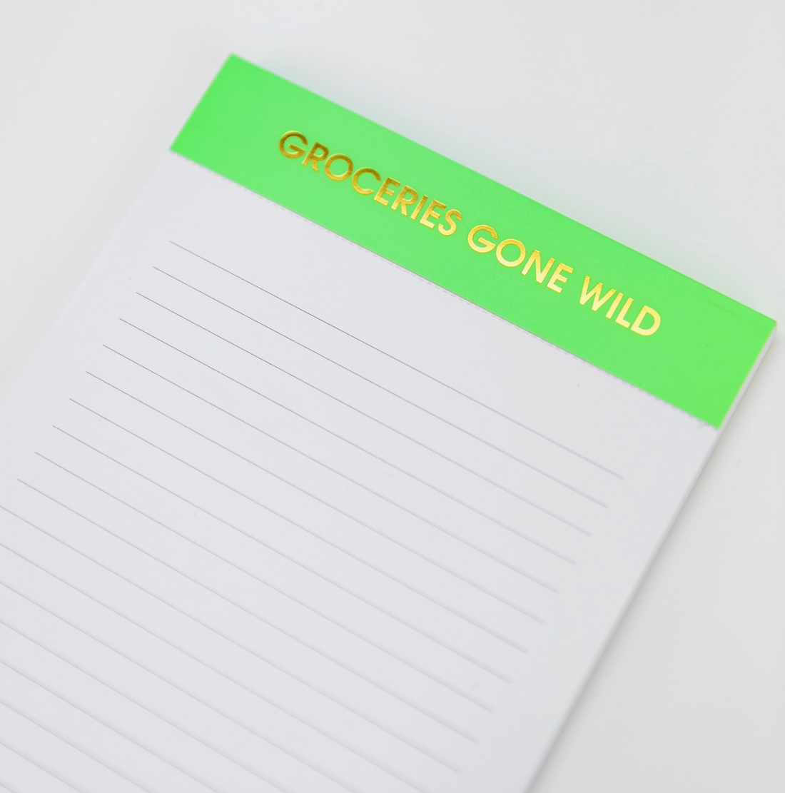 "Groceries Gone Wild" Notepad