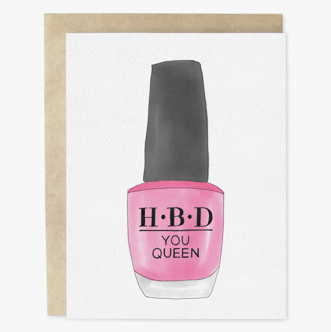 HBD Nail Polish Card