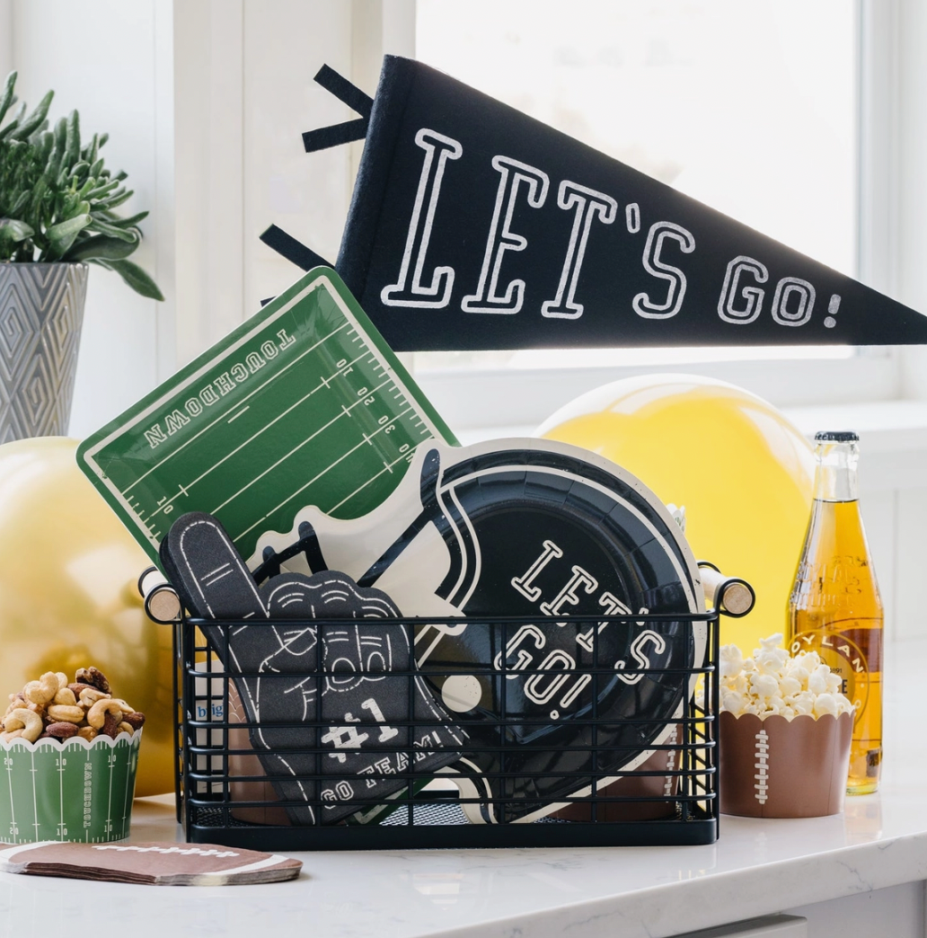 Football Field Bamboo Tray
