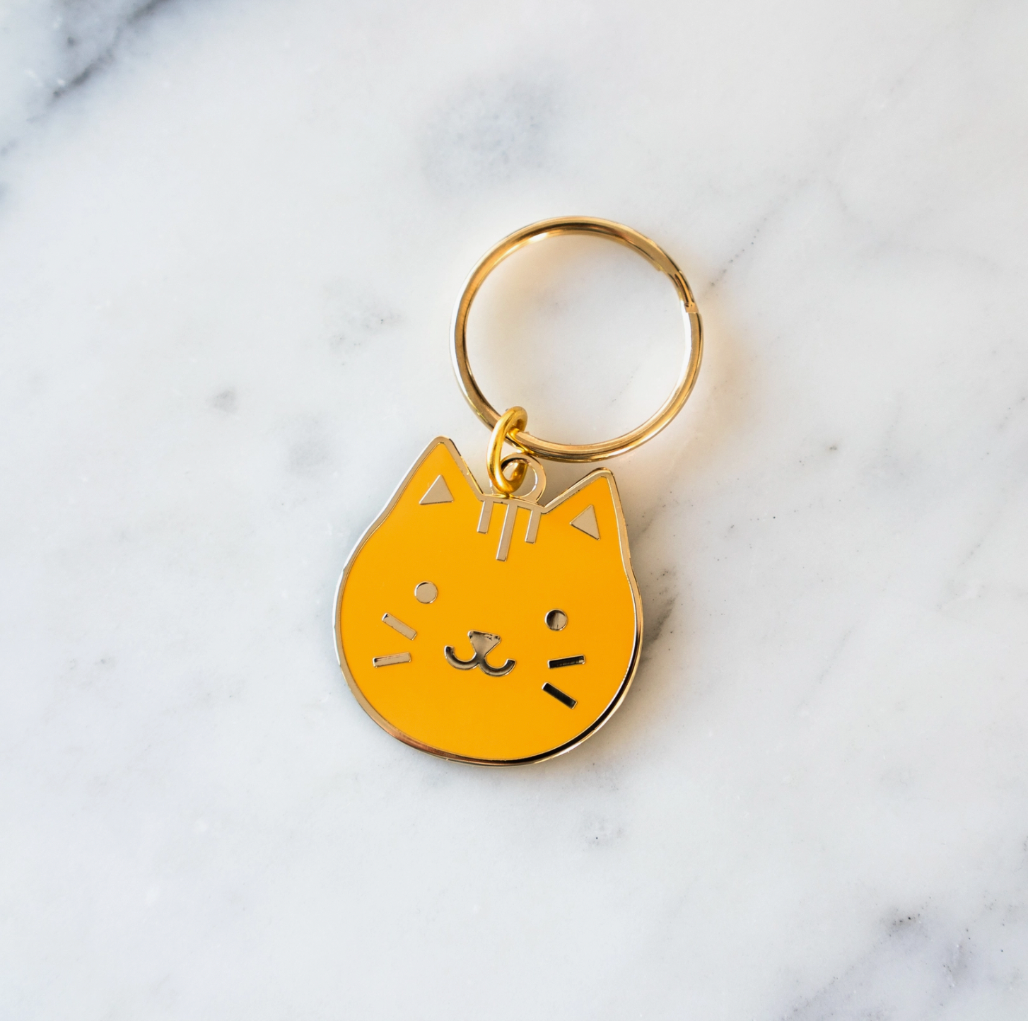 Orange Kitty Keychain