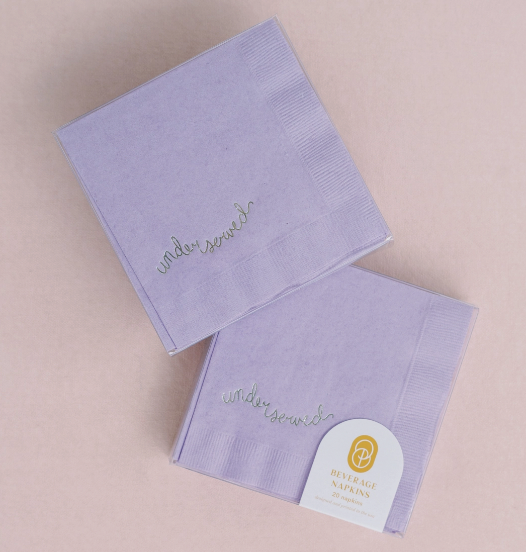 "Underserved" Cocktail Napkin