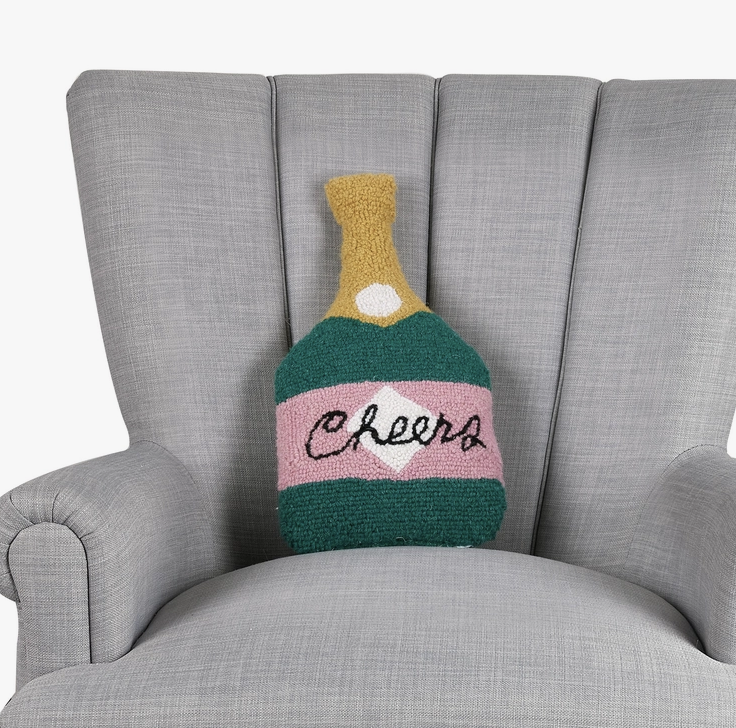 Champagne Bottle Pillow