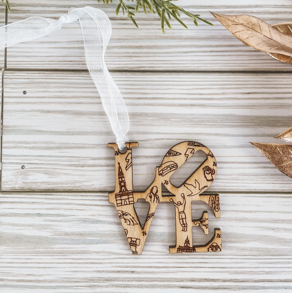 Philadelphia Icons Christmas Ornament