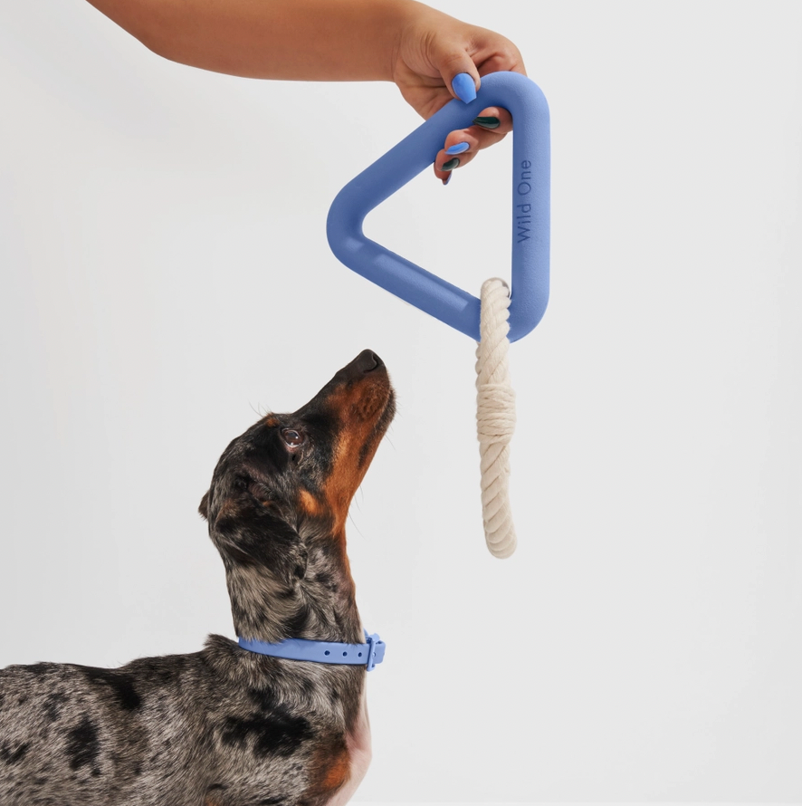 Small Moonstone Triangle Tug Toy