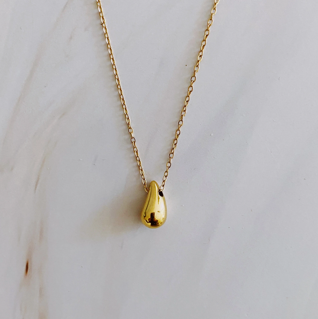 Mini Teardrop Pendant Necklace