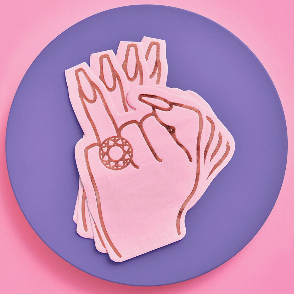 Put A Ring On It Cockail Napkin