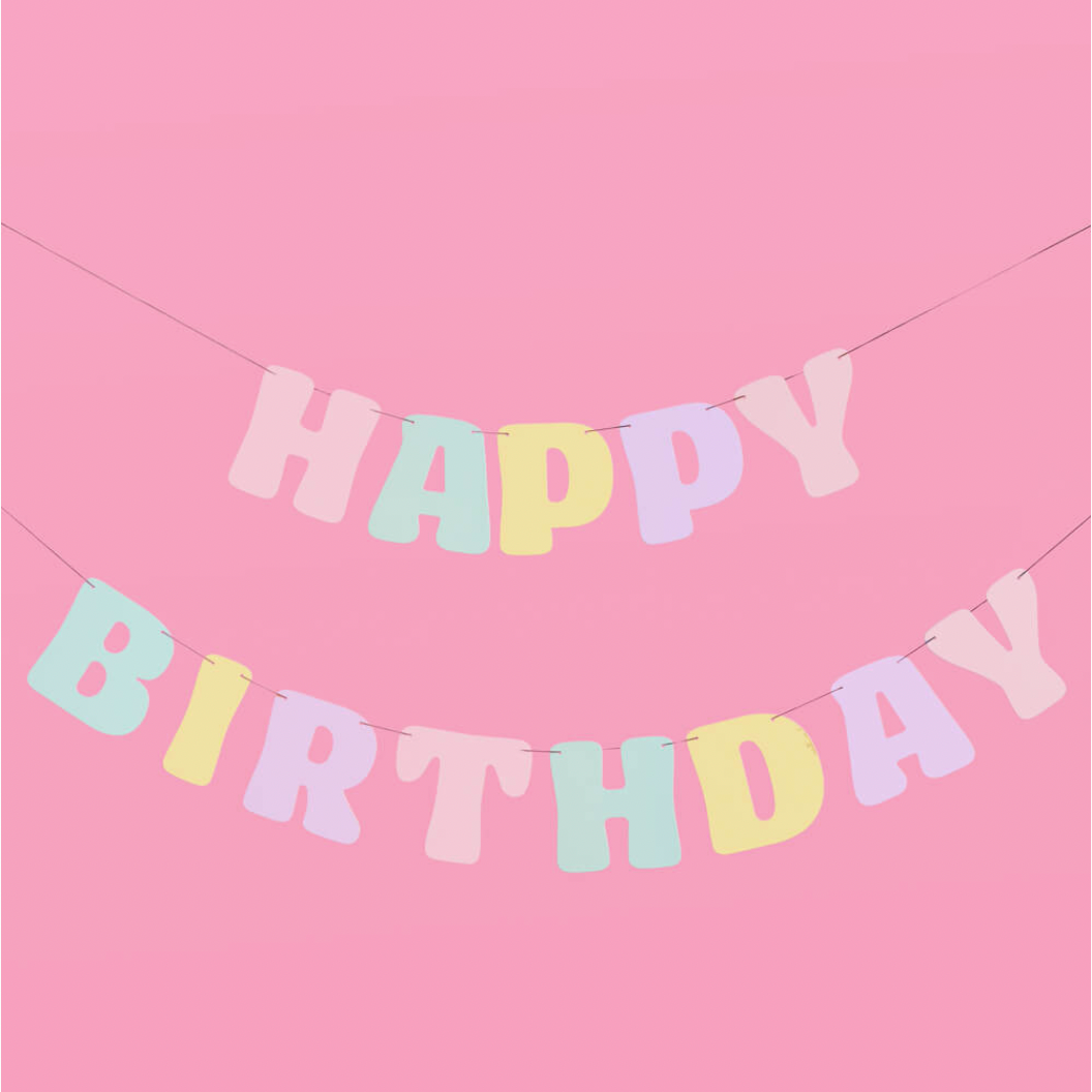 Happy Birthday Party Banner