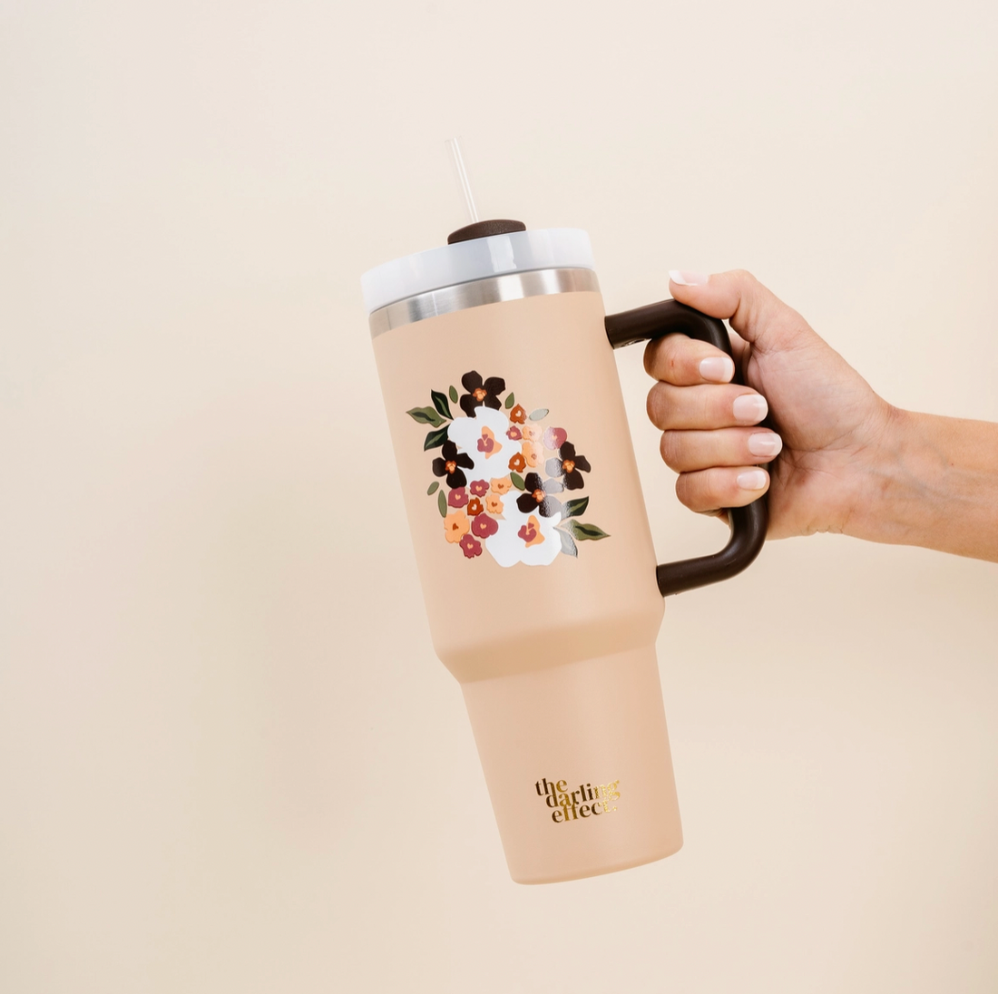 40oz Bloom Mocha Tumbler