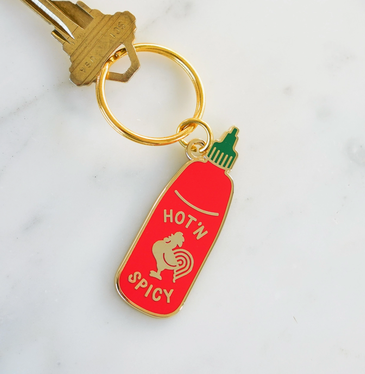 Sriracha Keychain