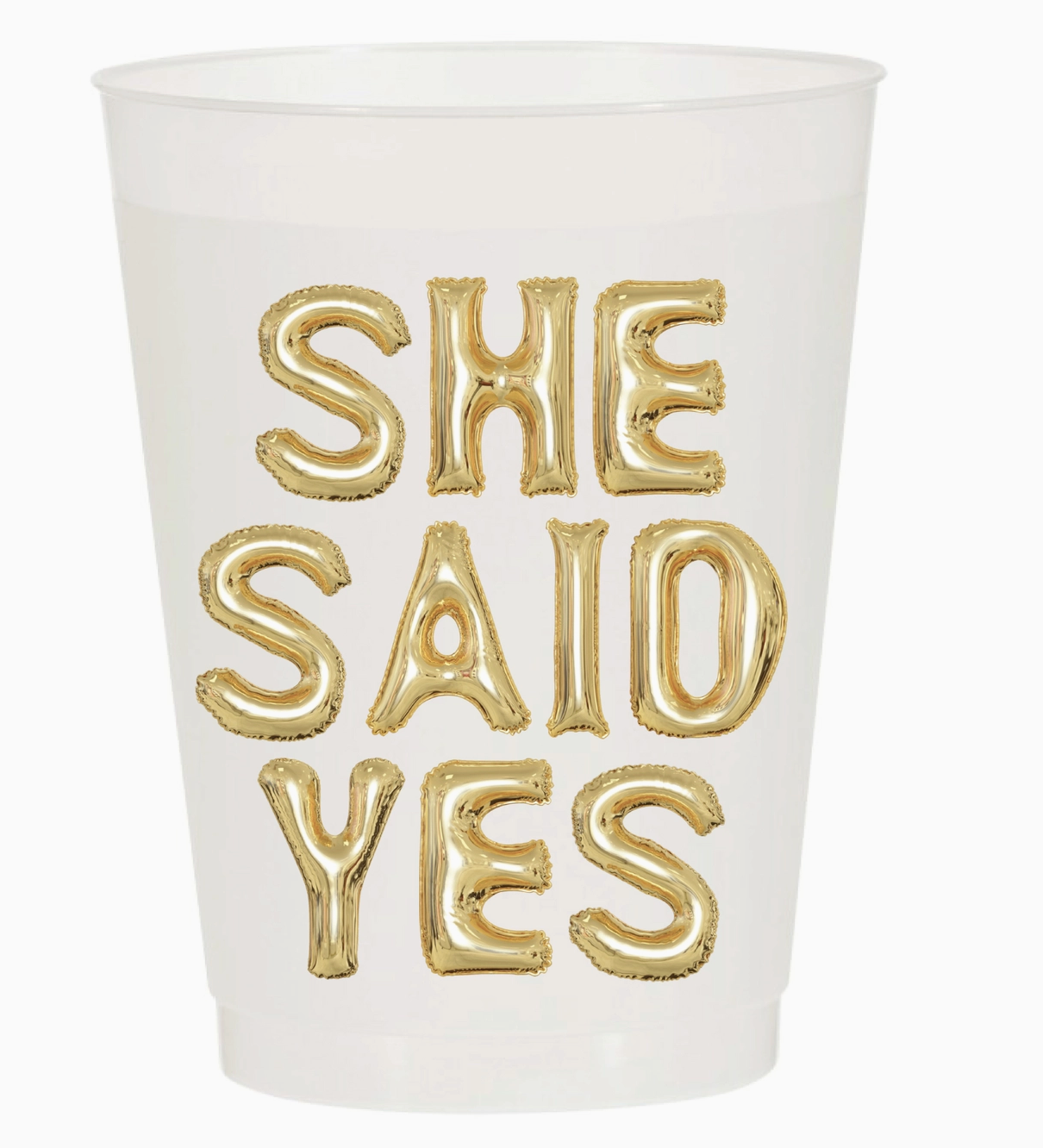 &quot;She Said Yes&quot; Cup Set