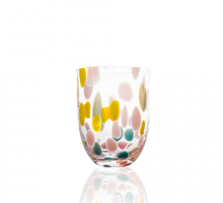 Rose &amp; Yellow Confetti Tumbler