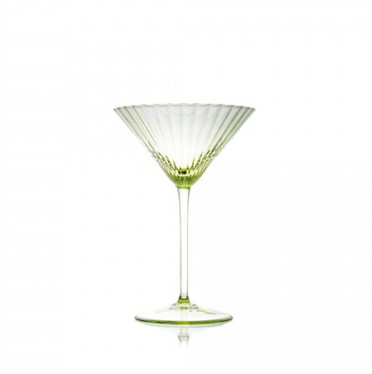 Set of 2 Lyon Martini Glass in Green