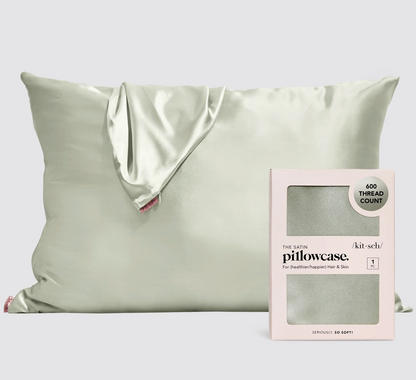 Sage Satin Pillow Case