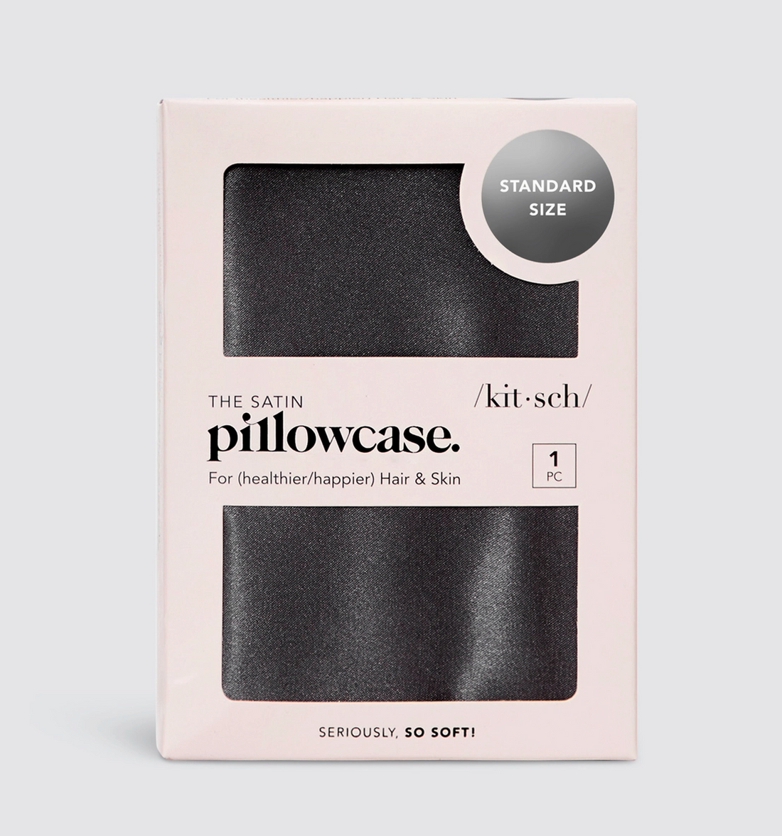 Charcoal Satin Pillow Case