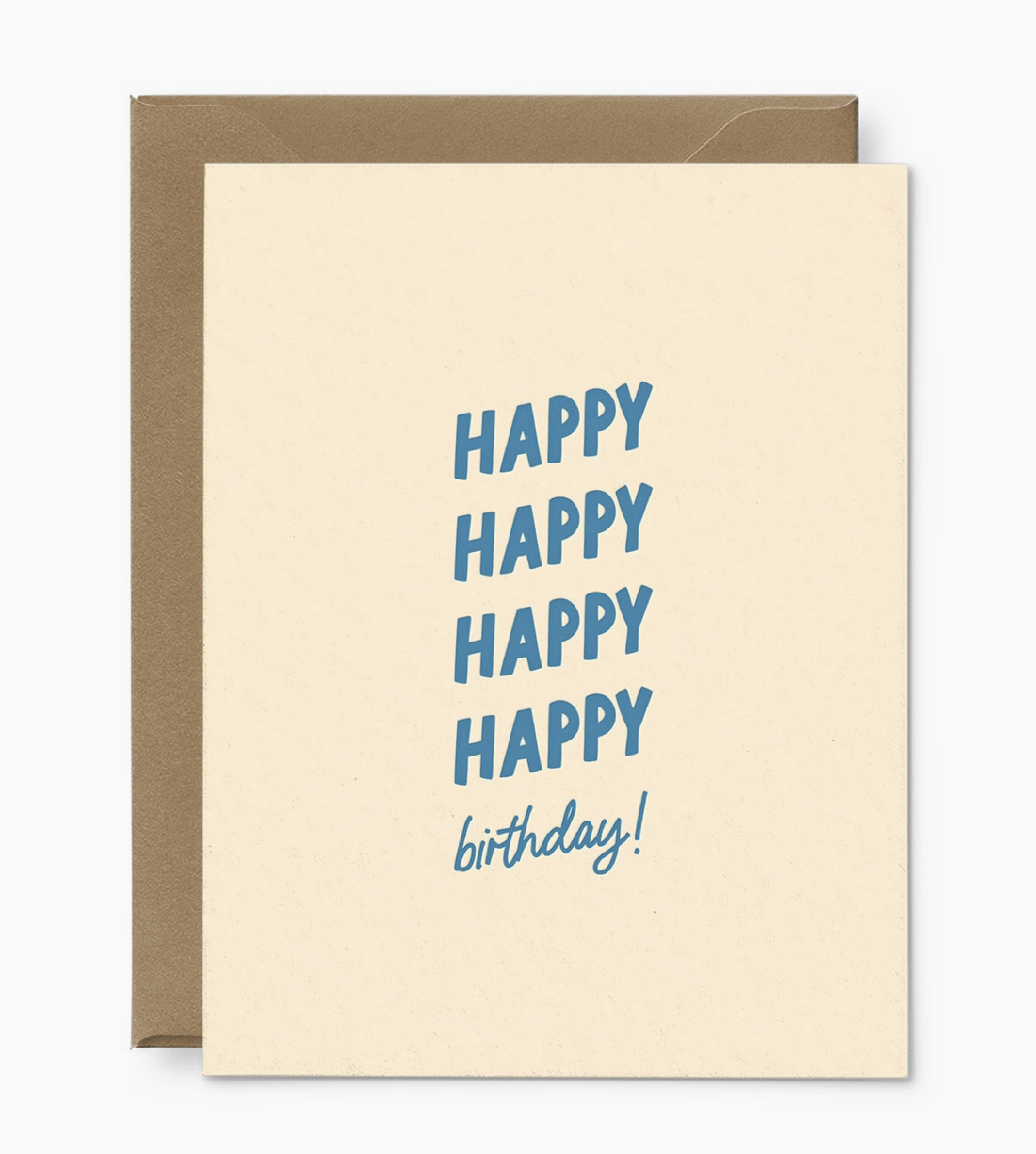 Happy x4 Birthday Card