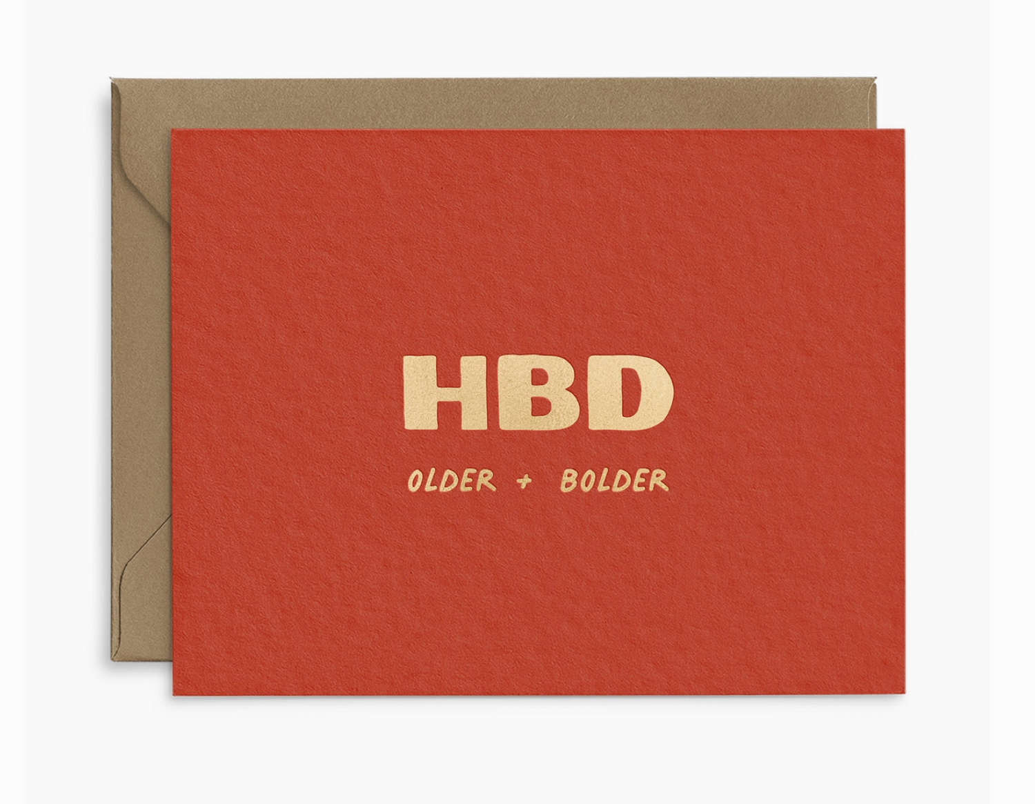 &quot;HBD&quot; Birthday Card