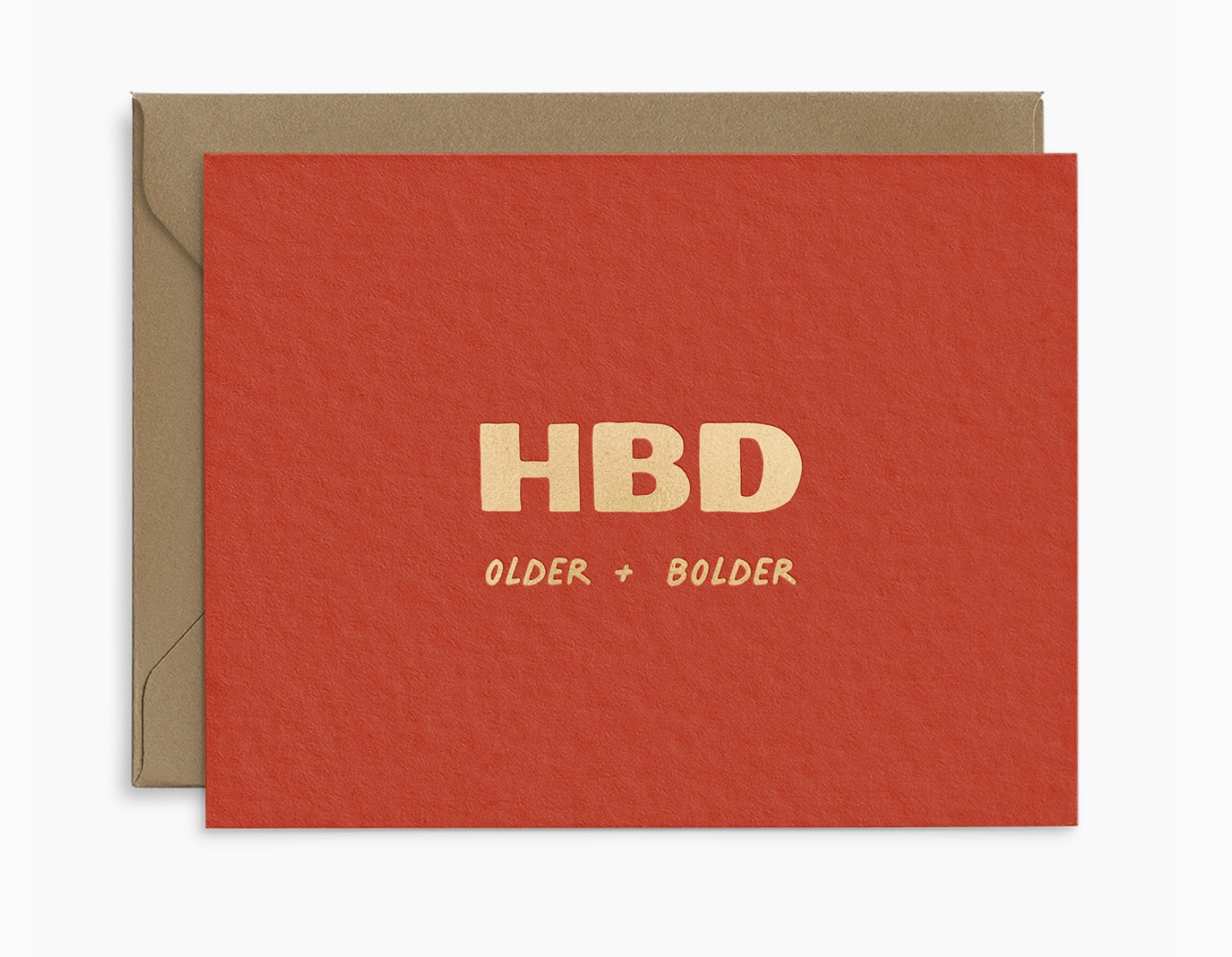 &quot;HBD&quot; Birthday Card