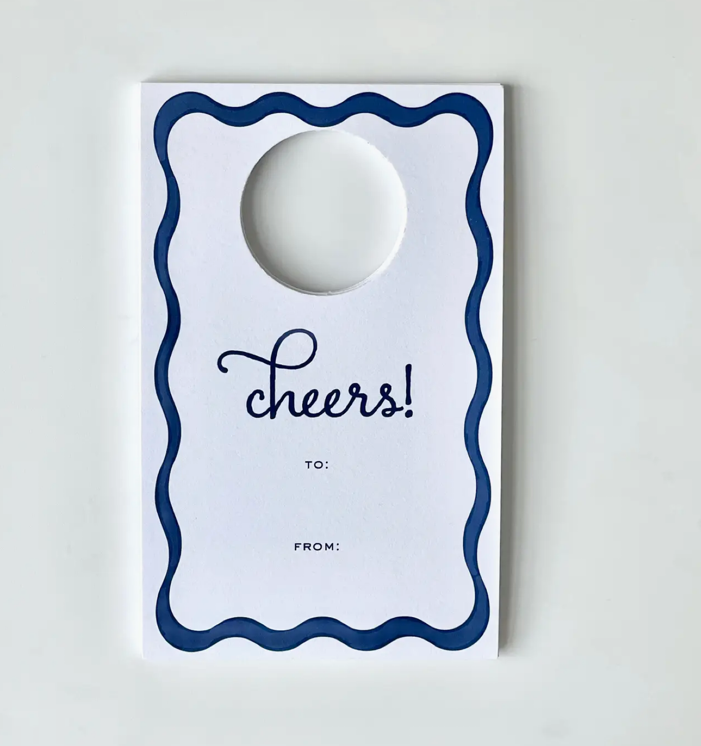 &quot;Cheers&quot; Wine Tag