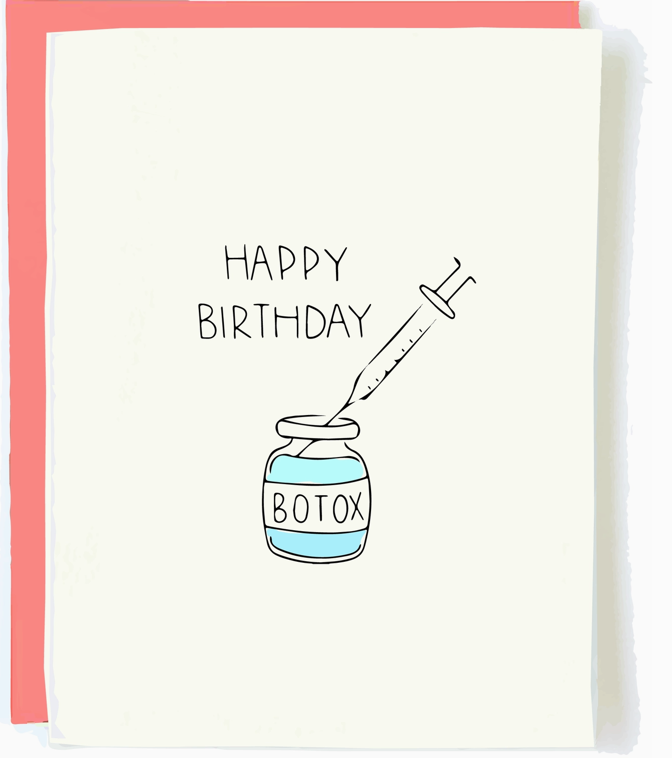 Botox Birthday Card