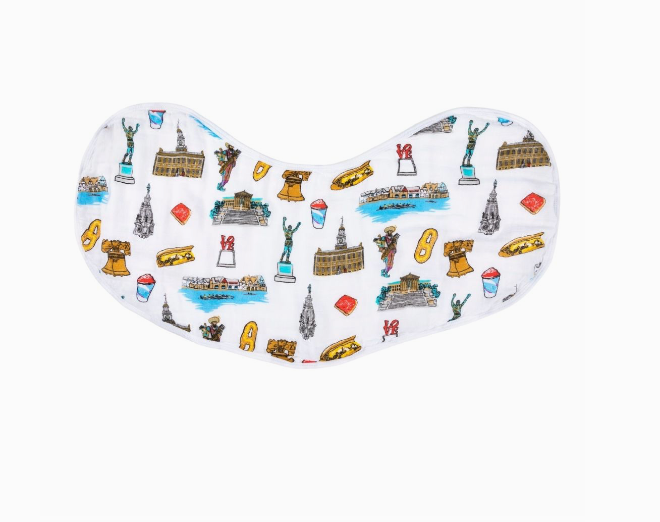 Philadelphia Burp Cloth &amp; Bib