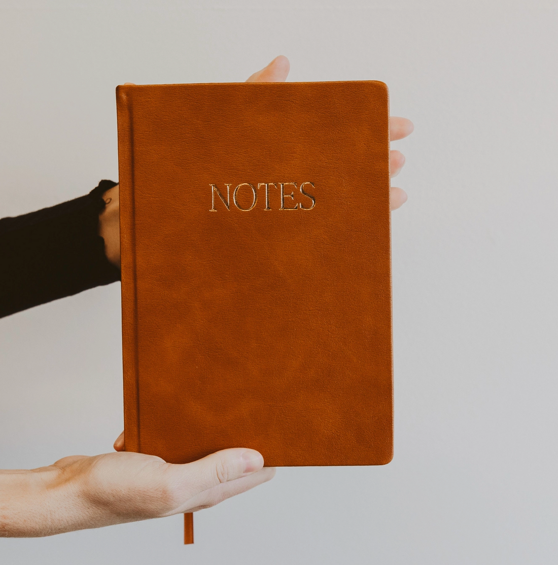 "Notes" Leather Notebook