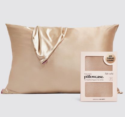 Champagne Satin Pillow Case