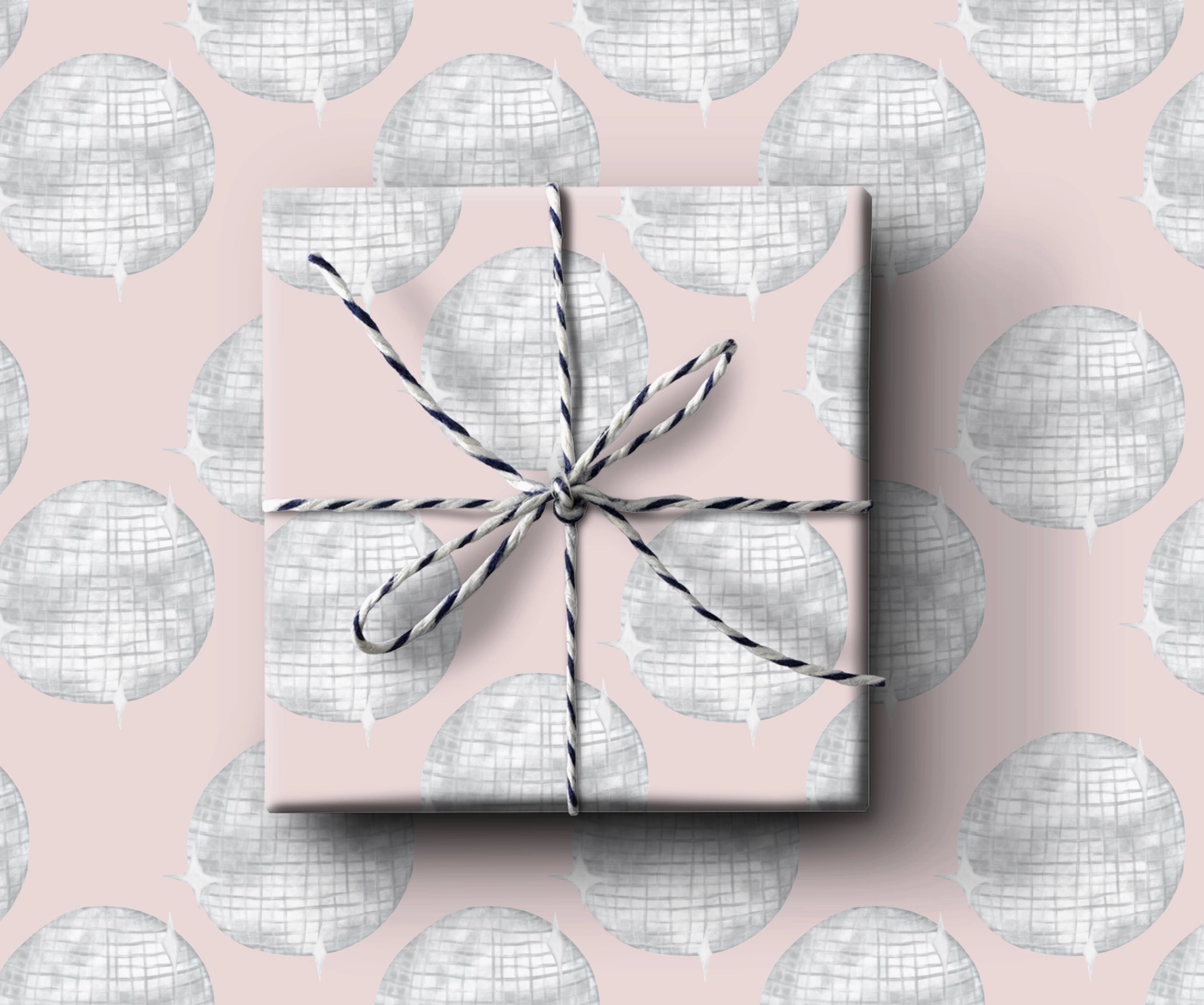 Disco Ball Wrapping Paper (3 Sheets/Roll)