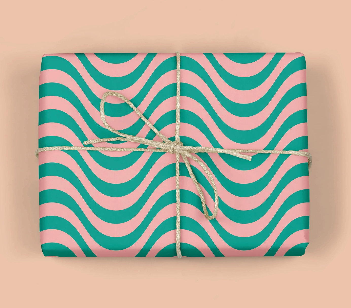 Retro Wave Wrapping Paper (3 Sheets/Roll)