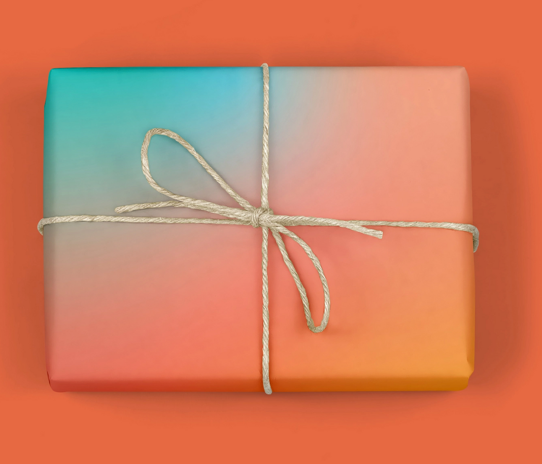 Sunset Ombre Wrapping Paper (3 Sheets/Roll)