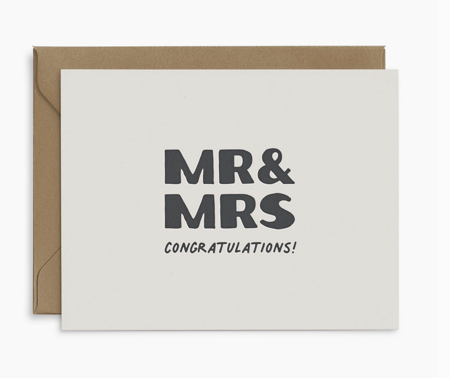 &quot;Congrats Mr. &amp; Mrs.&quot; Card