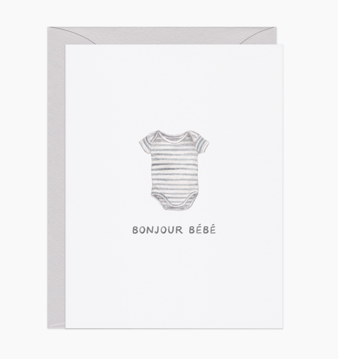 &quot;Bonjour Bebe&quot; New Baby Card