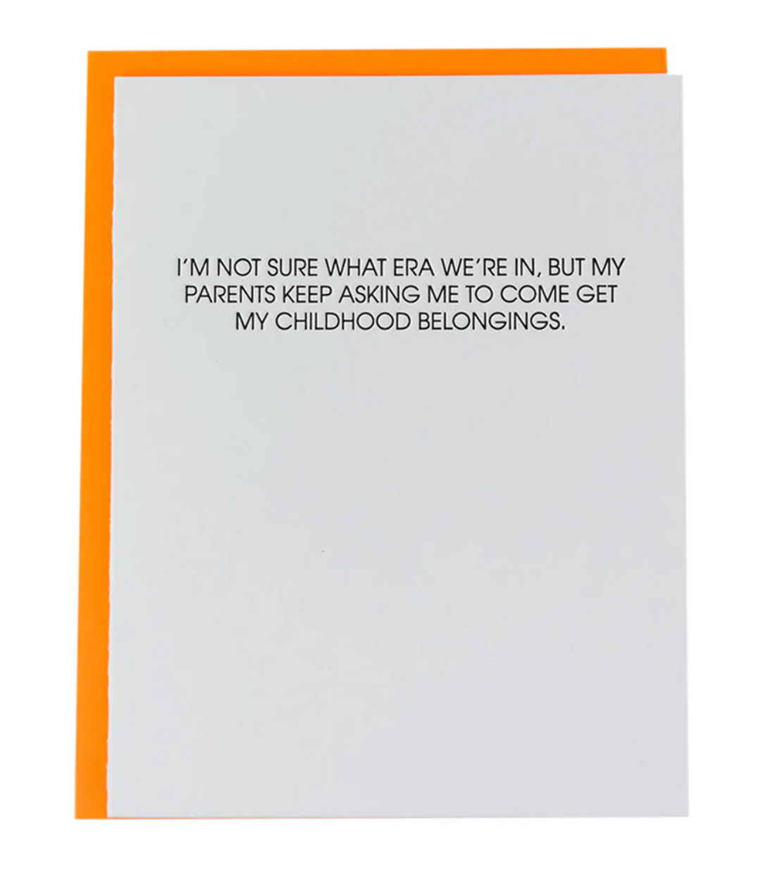 "Era: Childhood Belongings" Card