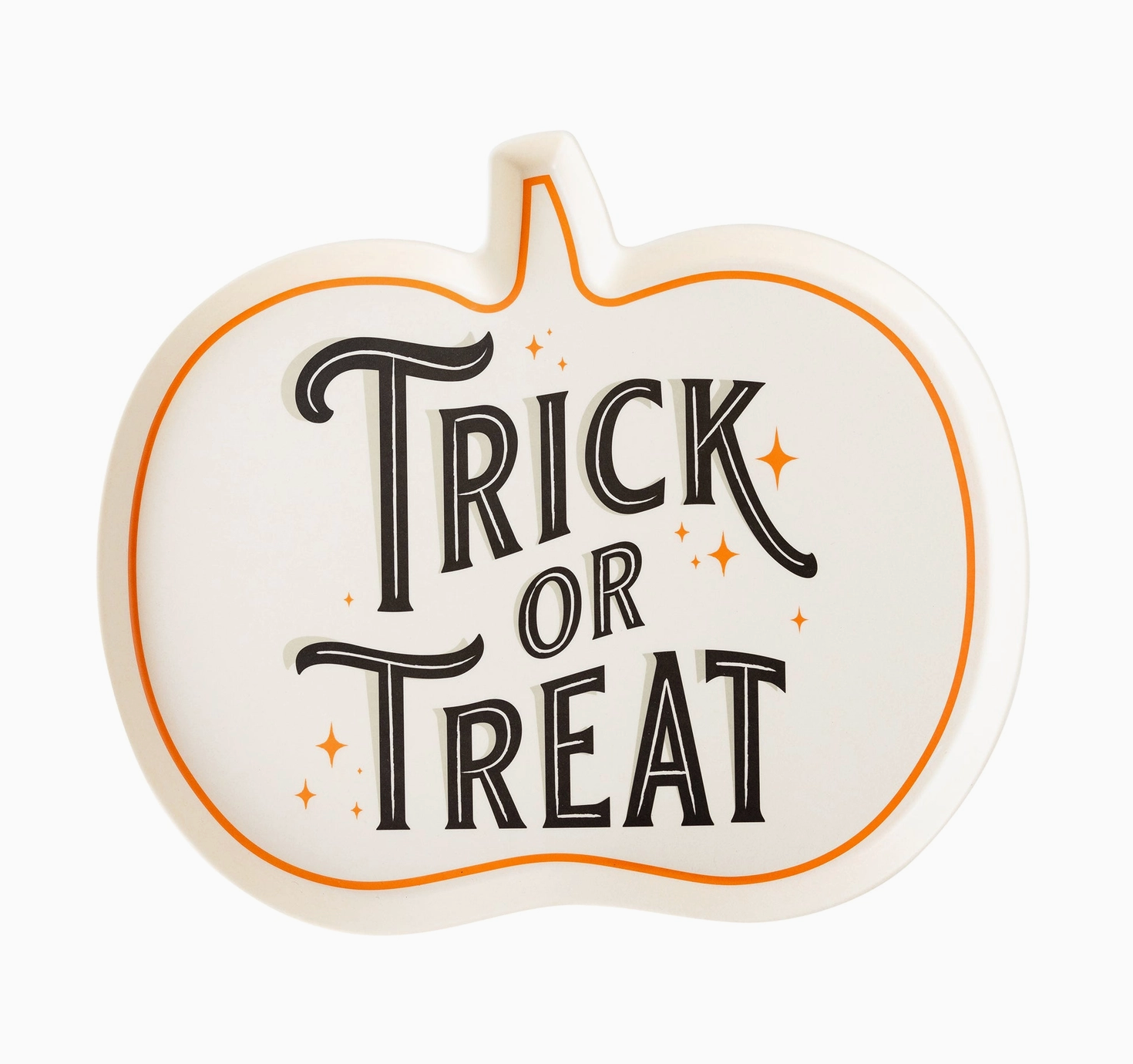 &quot;Trick or Treat&quot; Bamboo Tray