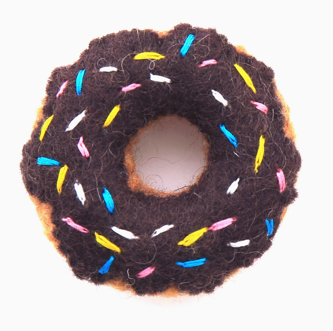 Chocolate Donut Catnip Toy