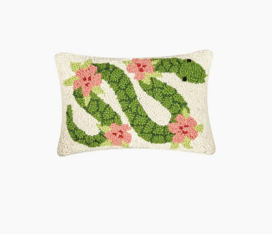 Floral Snake Hook Pillow