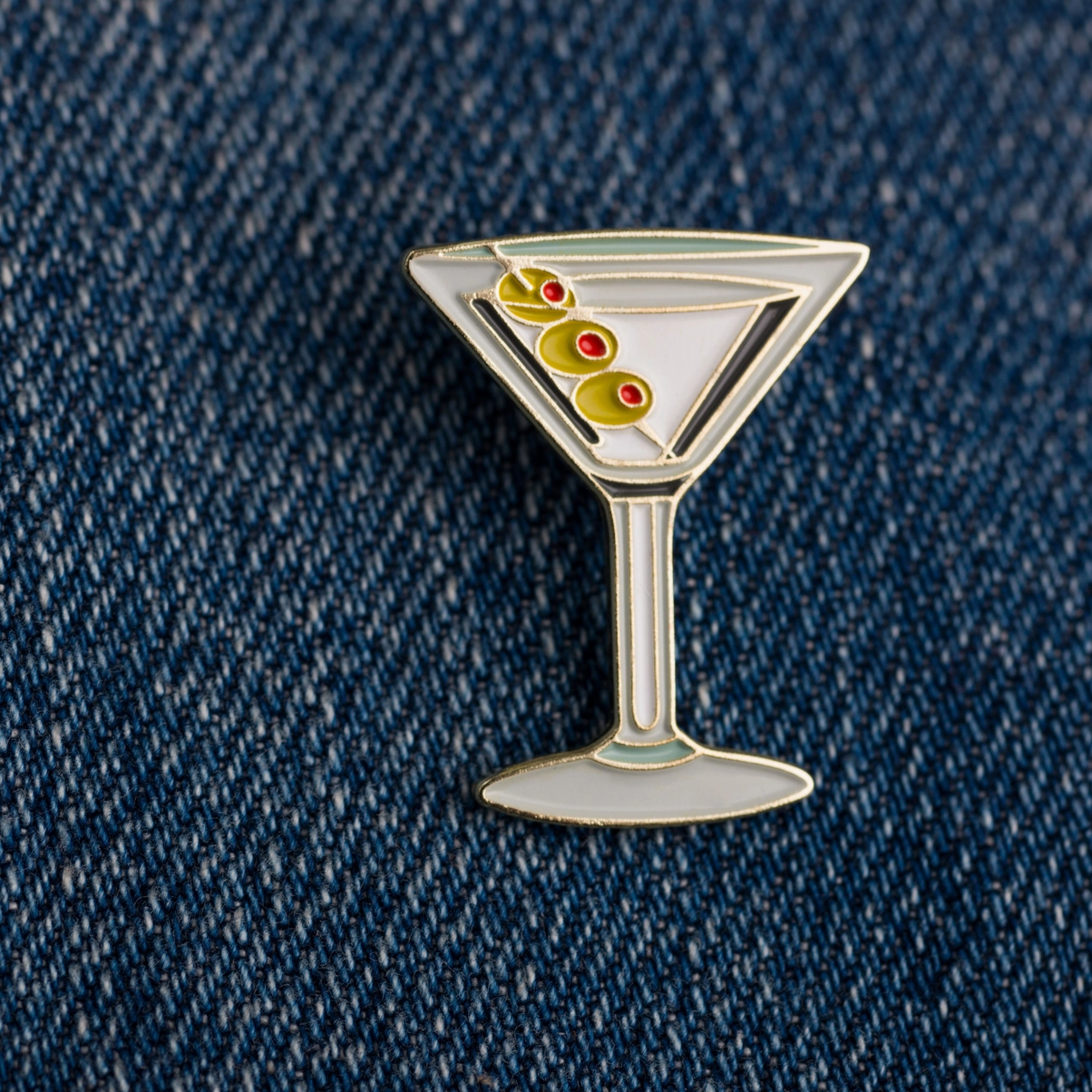 Dirty Martini Enamel Pin