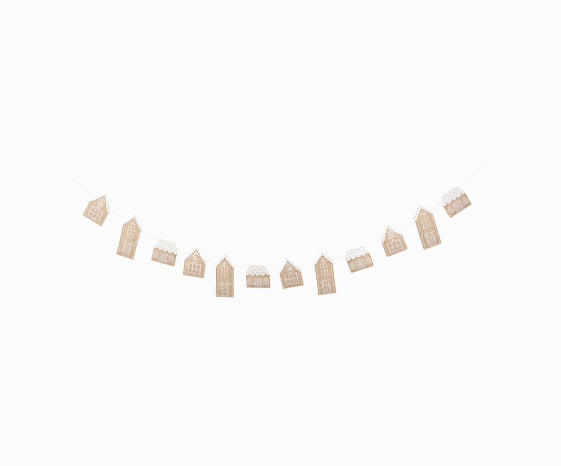 Gingerbread Felt Houses Banner