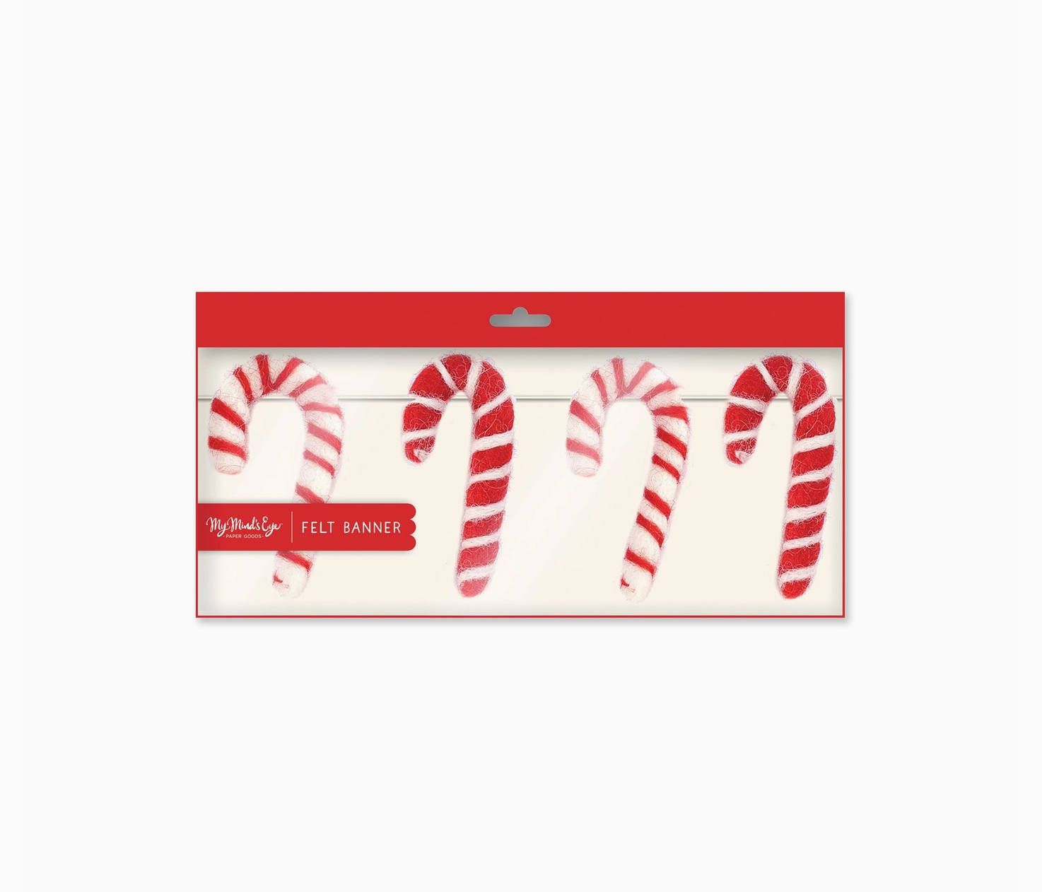 Candy Cane Felt Banner