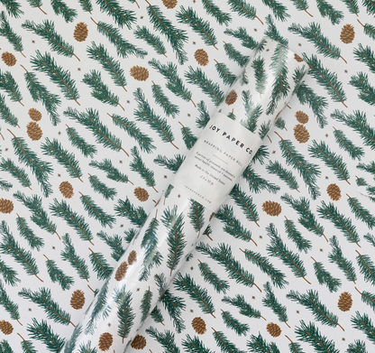 Pine Pattern Wrapping Paper Roll