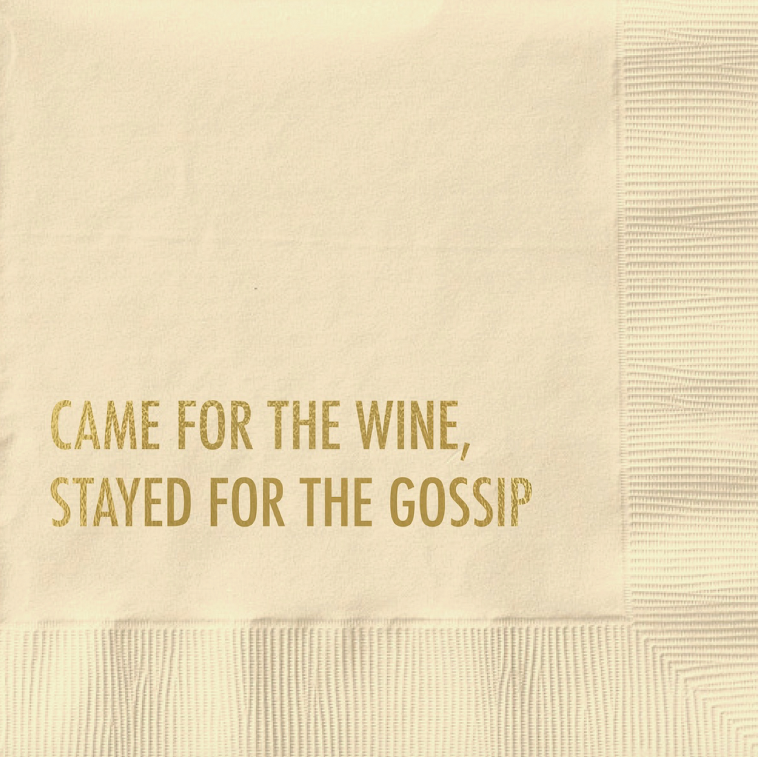 Wine &amp; Gossip Cocktail Napkins