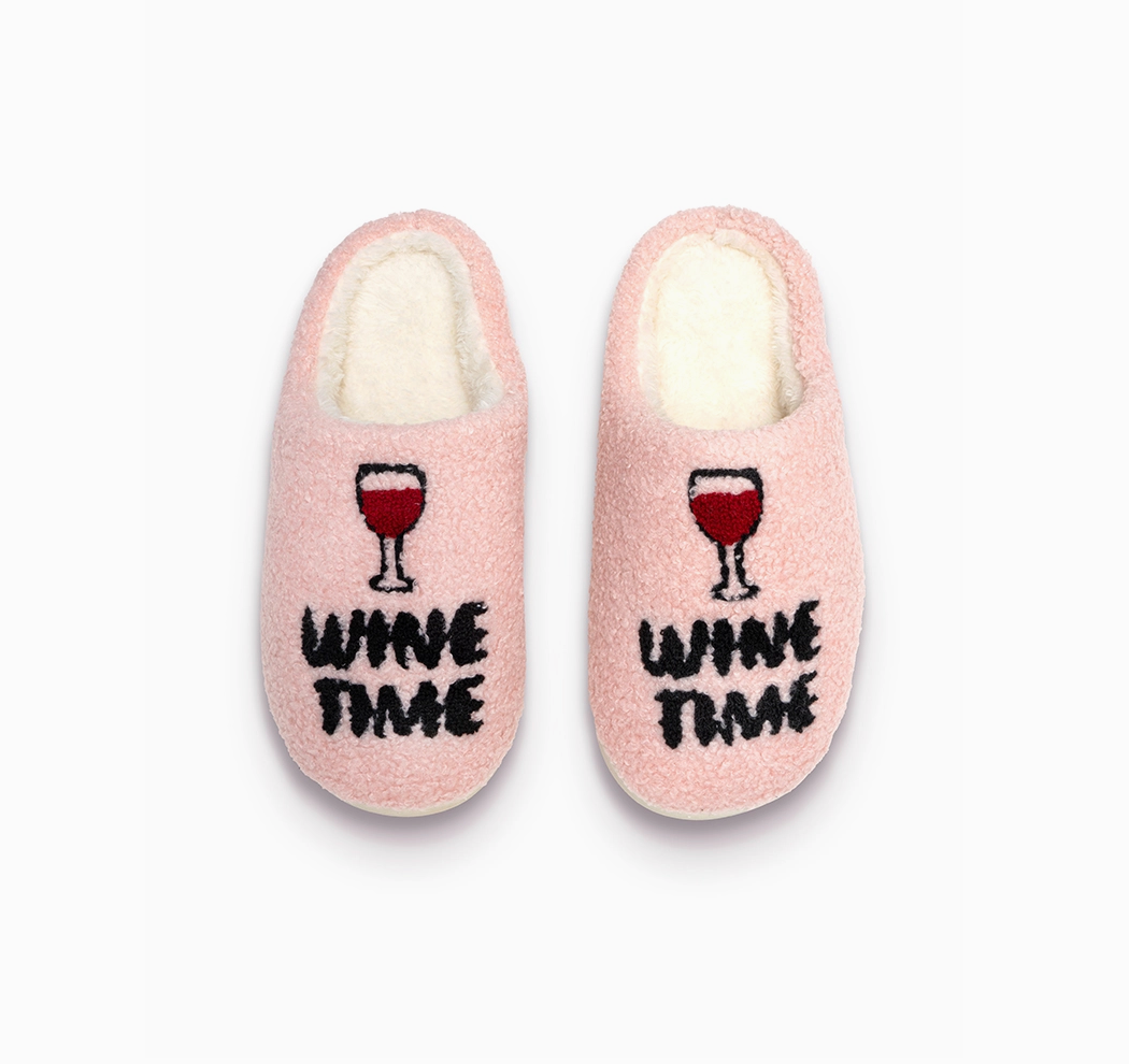 Wine TIme Slippers