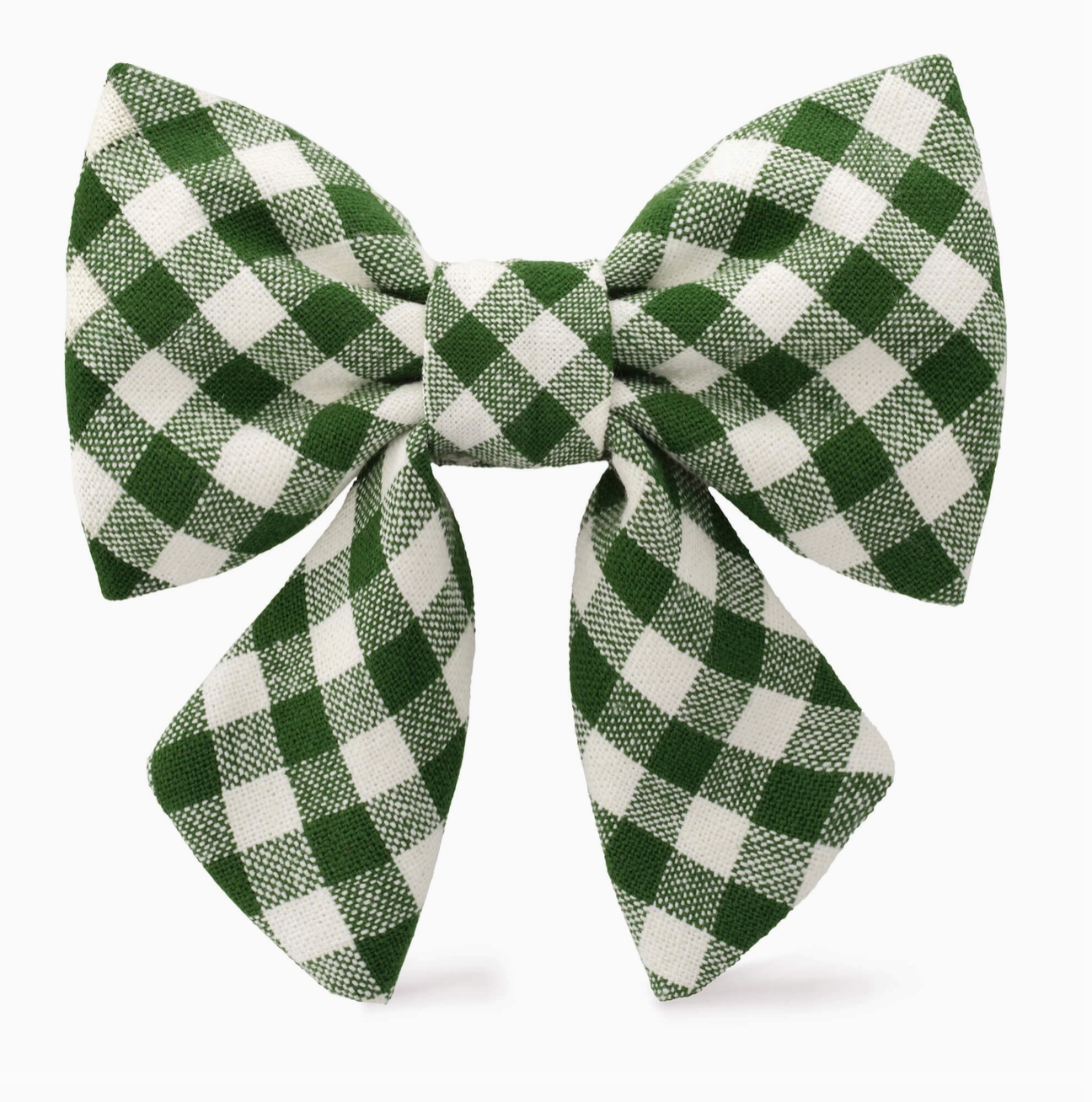 Hunter Gingham Dog Lady Bow