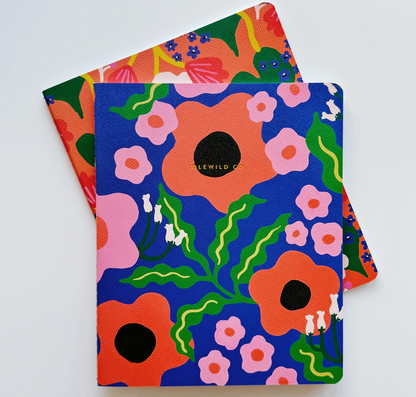 Wavy Daisy Notebook Duo