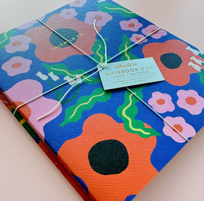 Wavy Daisy Notebook Duo