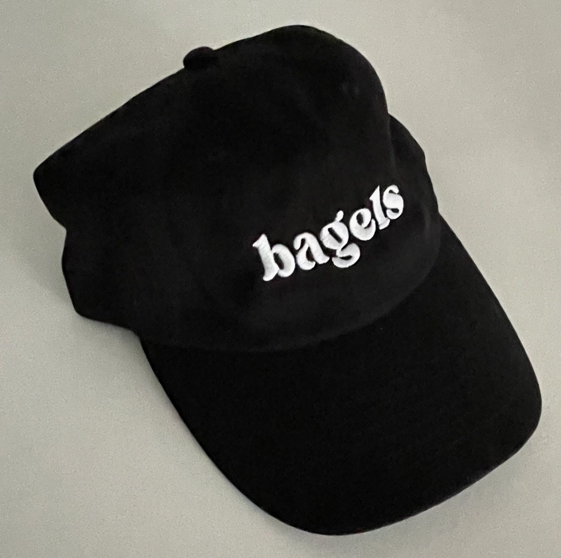 "Bagels" Dad Hat (Black)
