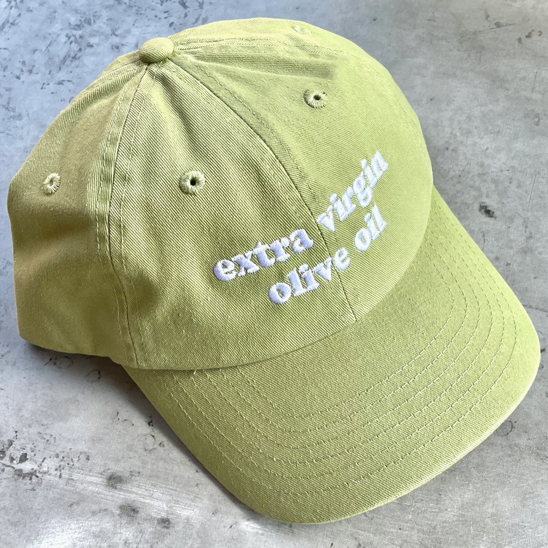"Extra Virgin Olive Oil" Baseball hat