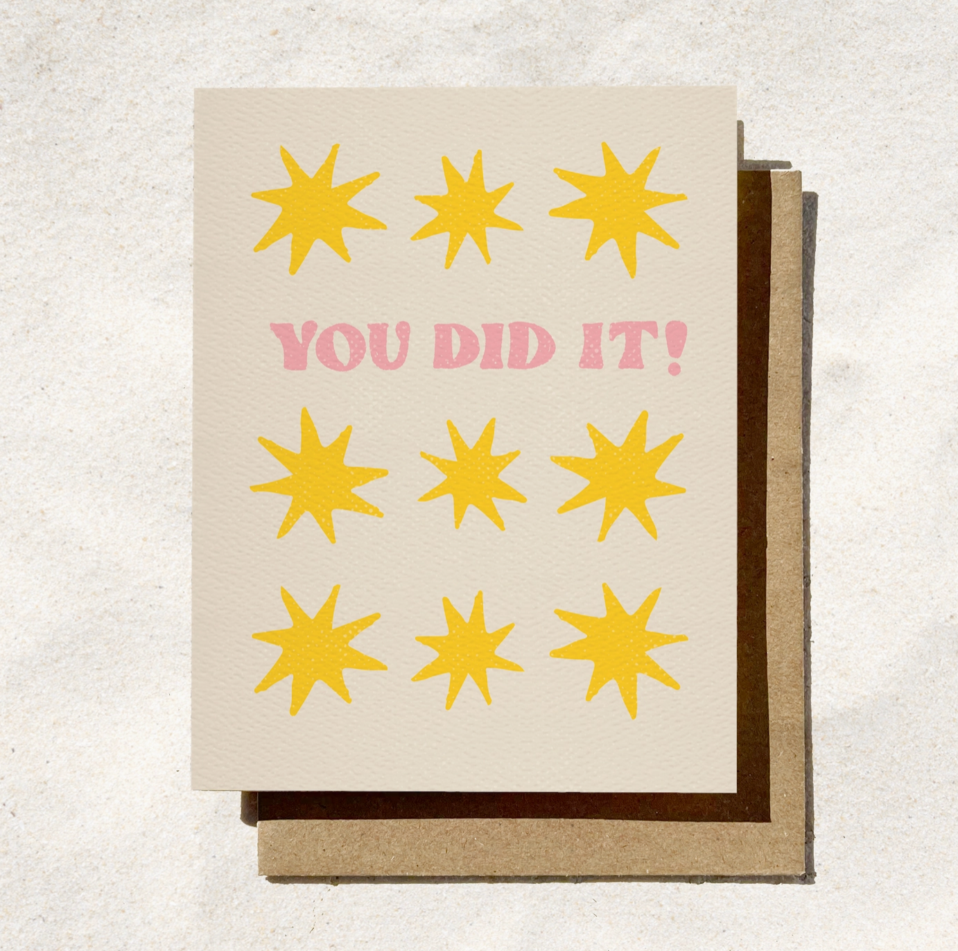 &quot;You Did It&quot; Star Card