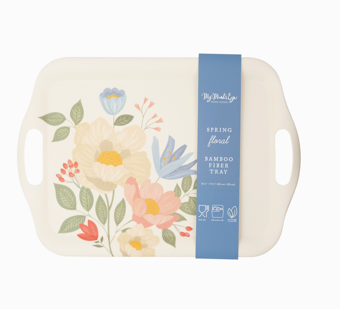 Floral Corner Tray